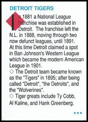 NNO2 Detroit Tigers team history